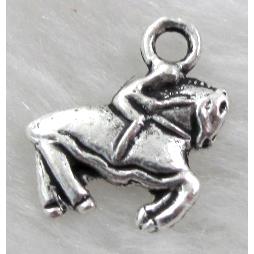 Horse-Game, Tibetan Silver Non-Nickel