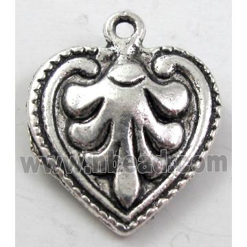 heart, Tibetan Silver pendant non-nickel