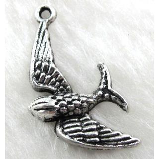 swallow charm, Tibetan Silver bird pendant Non-Nickel