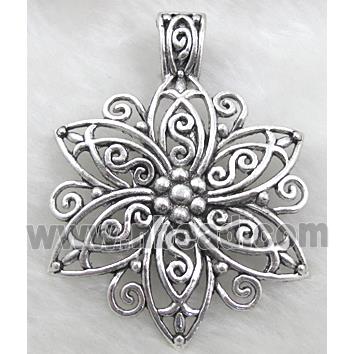 Tibetan Silver Flower pendant Non-Nickel