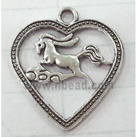 tibetan silver horse pendants non-nickel