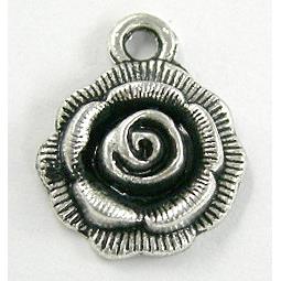 Tibetan Silver Flower pendant Non-Nickel
