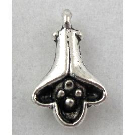 Tibetan Silver flower pendants, Non-Nickel