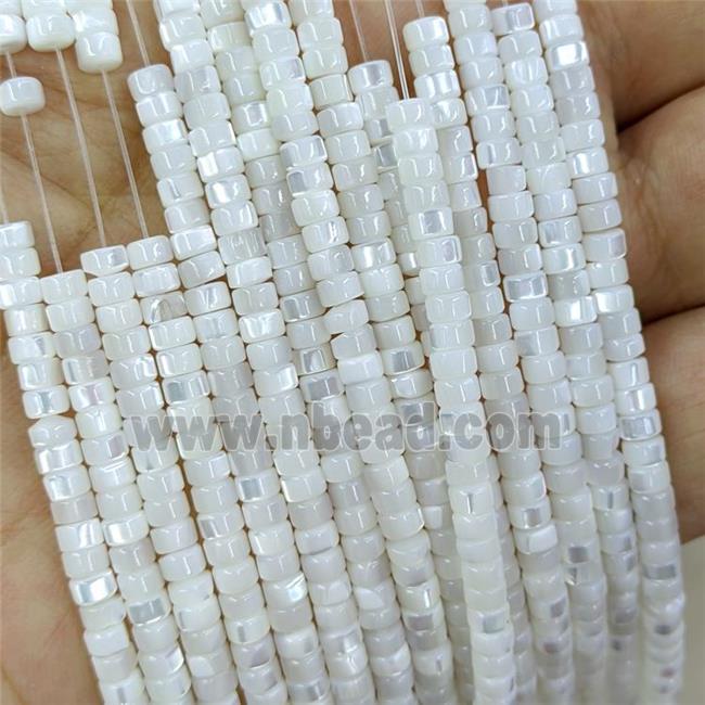 White MOP Shell Heishi Beads