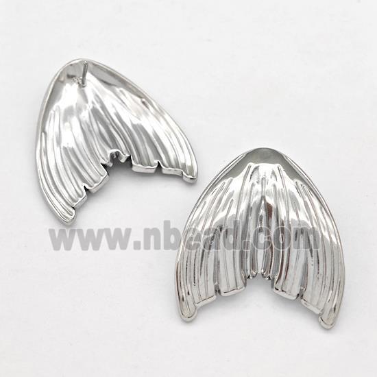 Raw Stainless Steel Stud Earring Shark-tail