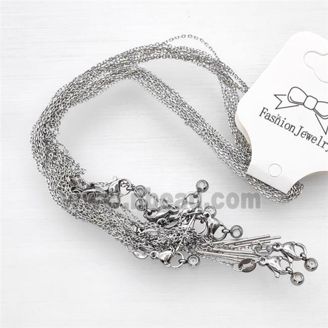 Raw Stainless Steel Necklace Chain