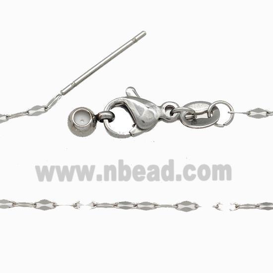 Raw Stainless Steel Necklace Chain