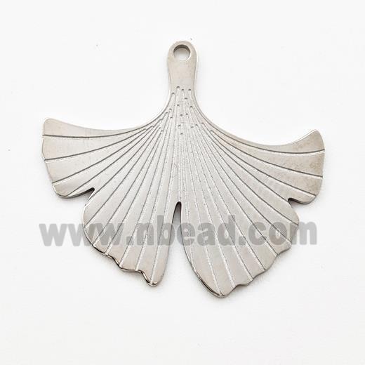 Stainless Steel Pendant Ginkgo Leaf