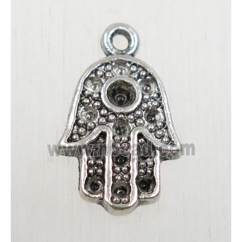 tibetan silver hamsahand pendant, non-nickel