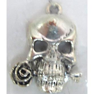 Skull Charm, Tibetan Silver pendants