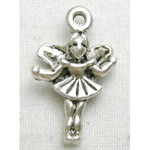 tinkerbell pendants, Tibetan Silver ballerina