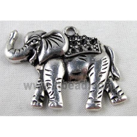 Tibetan Silver elephant pendant