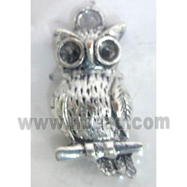 Tibetan Silver owl pendants