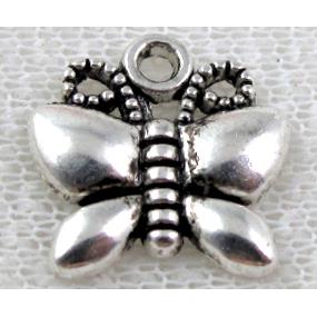 Butterfly, Tibetan Silver pendant Non-Nickel