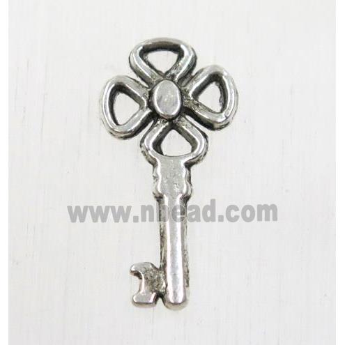 tibetan silver key pendant, non-nickel