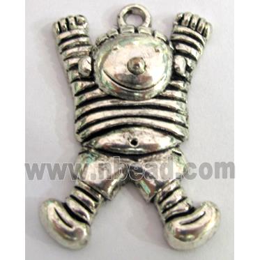 Tibetan Silver pendant, lead free and nickel free