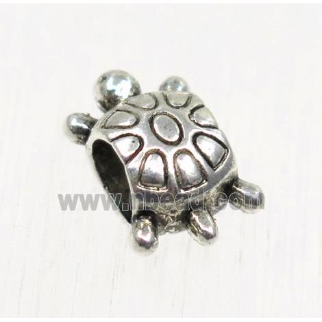 tibetan silver tortoise beads, non-nickel