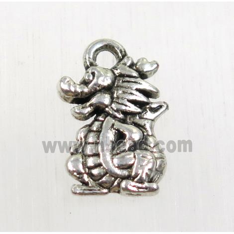 tibetan silver dragon pendants, non-nickel