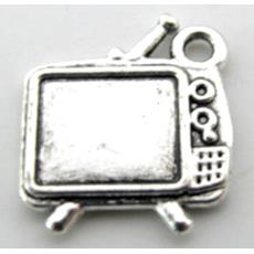 Tibetan Silver TV pendant, Lead free and nickel Free