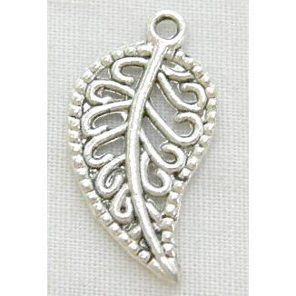 Tibetan Silver leaf Pendants Non-Nickel