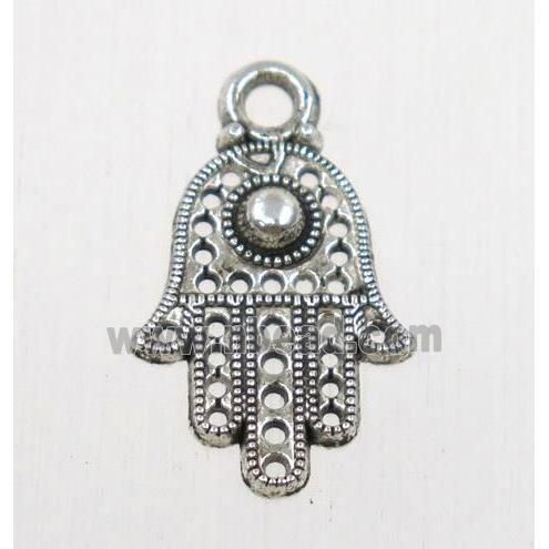 tibetan silver hamsahand pendant, non-nickel