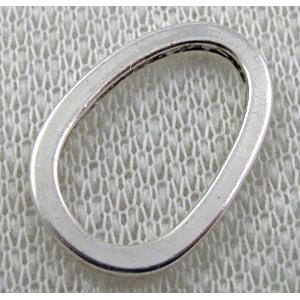 Tibetan Silver Linker, lead free and nickel free, 16x22mm