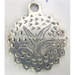 Tibetan Silver pendant non-nickel, 27x22mm