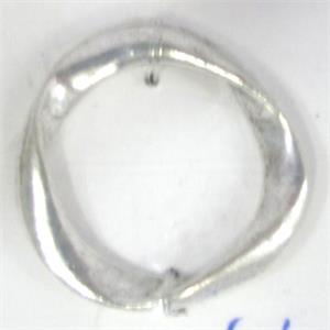 Tibetan Silver connector and ring, Lead free and nickel Free, 8mm dia