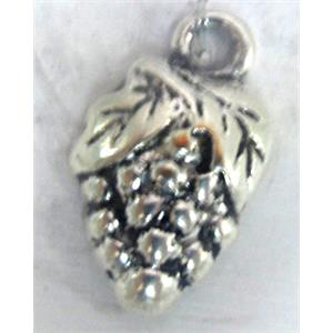 Strawberry Charm, Tibetan Silver pendants, Non-Nickel, 20x12mm