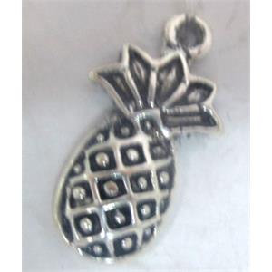 Tibetan Silver Pineapple Charms pendants, Non-Nickel, 20x11mm