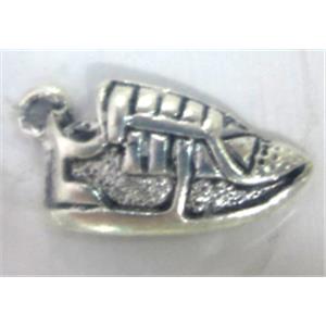 Tibetan Silver Charms pendants, Non-Nickel, 19x11mm