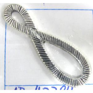 Tibetan Silver tinifity connector, Non-Nickel, 45x15mm