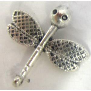 Tibetan Silver Dragonfly pendant Non-Nickel, 27x26mm