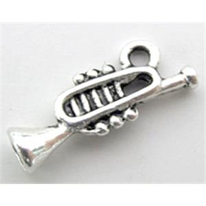 Suona charm, Tibetan Silver pendant non-nickel, 20mm length