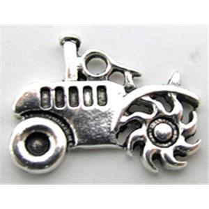 reaping machine, Tibetan Silver charm pendant non-nickel, 20mm wide, 15mm high