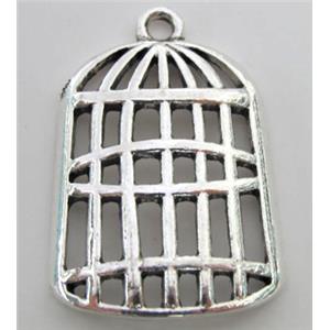 Tibetan Silver pendants, Lead free and nickel Free, 28x42mm