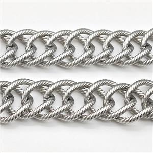 Raw 216 Stainless Steel Chain, approx 16-18mm