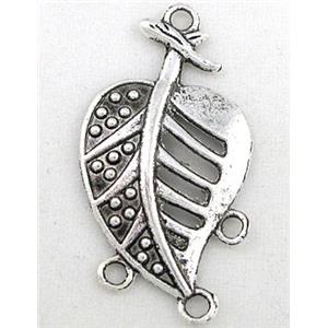 tibetan silver pendant, non-nickel, 20x36mm