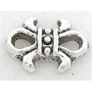 tibetan silver connector, Non-Nickel, approx 8x11mm