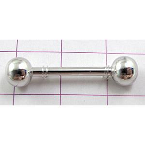Platinum plated copper connector, ball:6mm, 27mm length