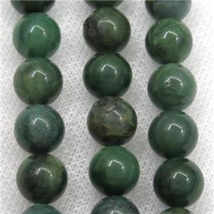 round green African Verdite beads, approx 10mm dia