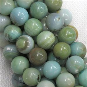 round green Agate Beads, approx 10mm dia