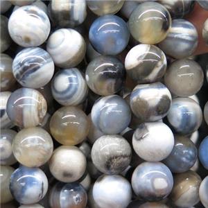 round Ocean Agate Beads, color treated, approx 6mm dia