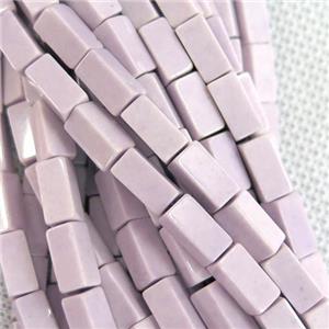 purple Oxidative Agate cuboid beads, approx 3x8mm
