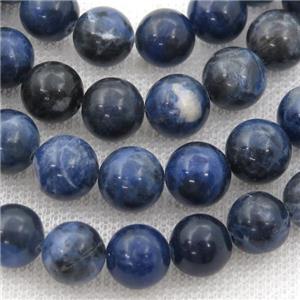 blue Sodalite Beads, round, approx 10mm dia