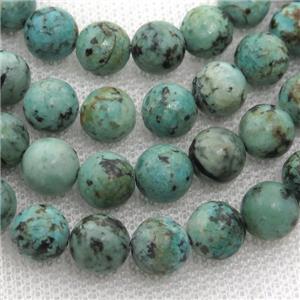 new African Turquoise Beads, round, approx 6mm dia