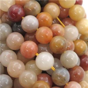 Natural Aventurine Beads Multicolor Smooth Round, approx 8mm dia