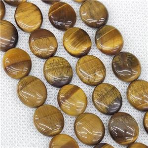 Natural Tiger Eye Stone Oval Beads, approx 12-14mm