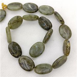Natural Labradorite Oval Beads, approx 18-25mm