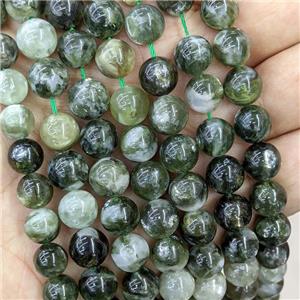 Natural Green Lepidolite Beads Smooth Round, approx 10mm